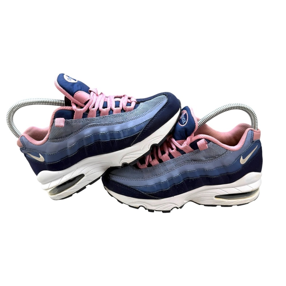 Nike Air Max 95 LE GS 310830-402 Blackened Blue Pale Pink Shoes 3.5Y 2018